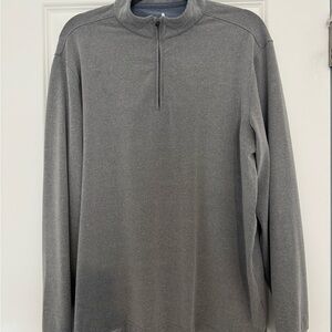 johnnie-O Gray Zip-Up Sweater